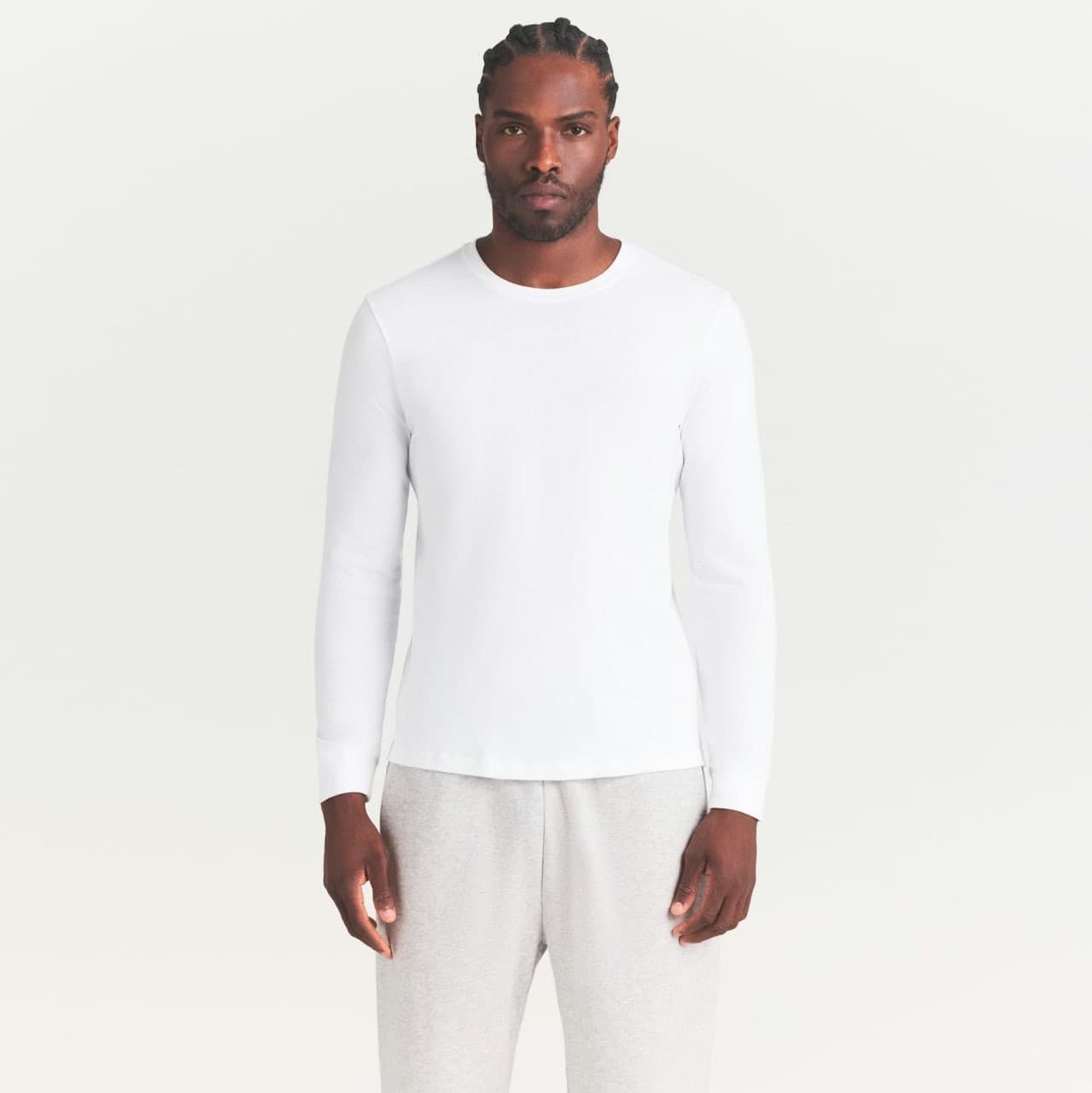 Лонгслів SKIMS Cotton Mens Classic Long Sleeve T-Shirt, SKIMS