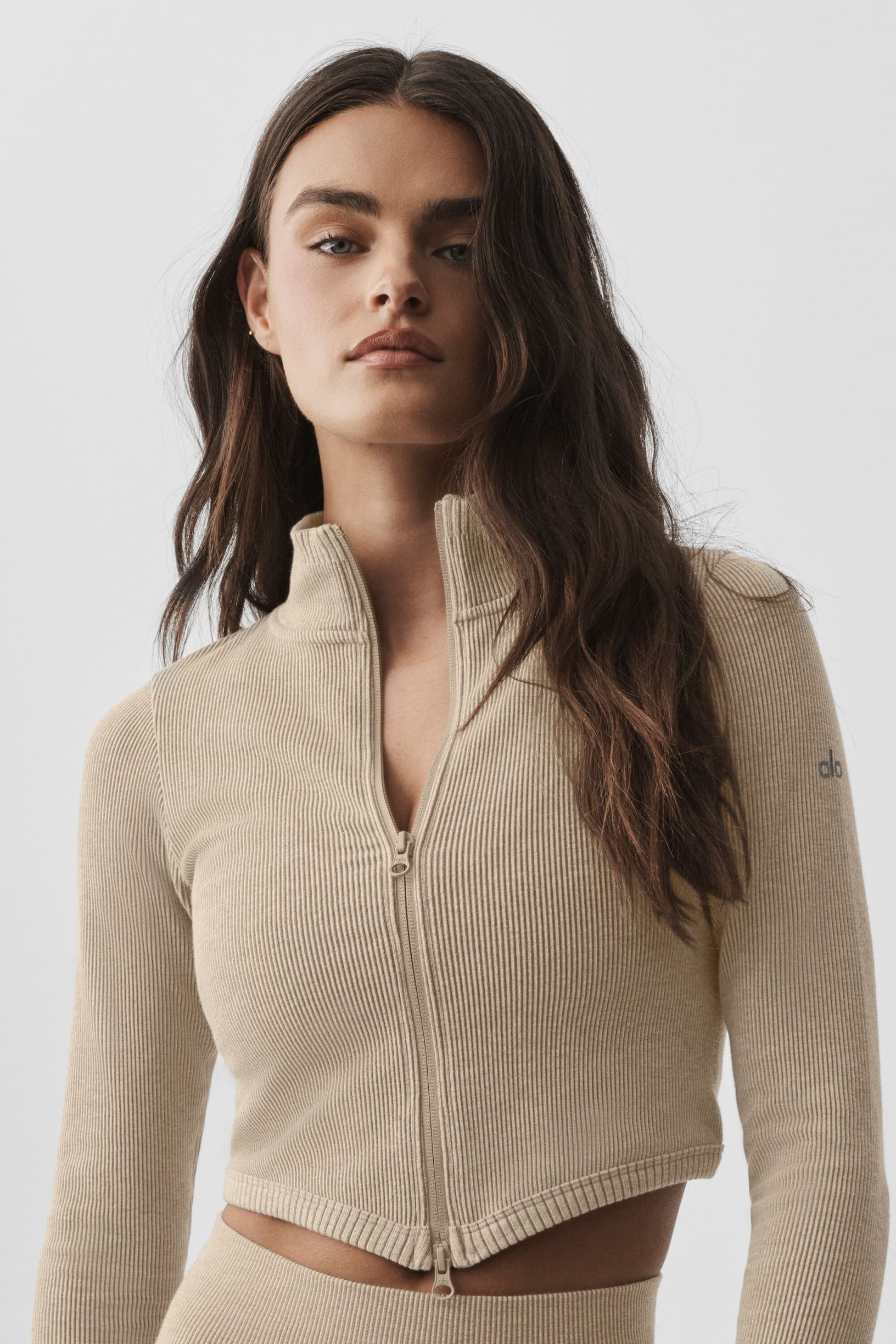 Куртка Seamless Two Tone Rib Jacket, Alo Yoga