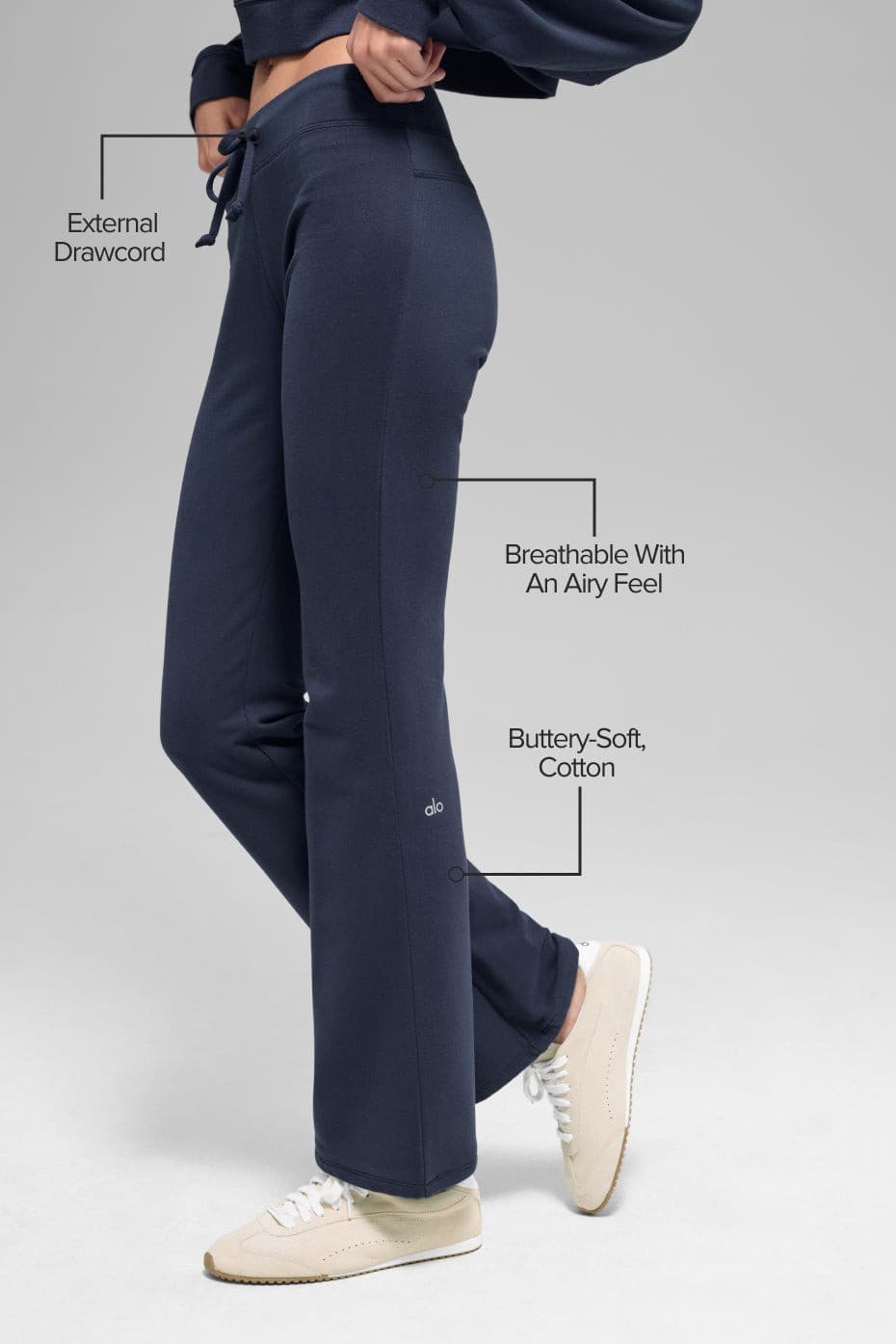 Sway Bootcut Sweatpant, Navy