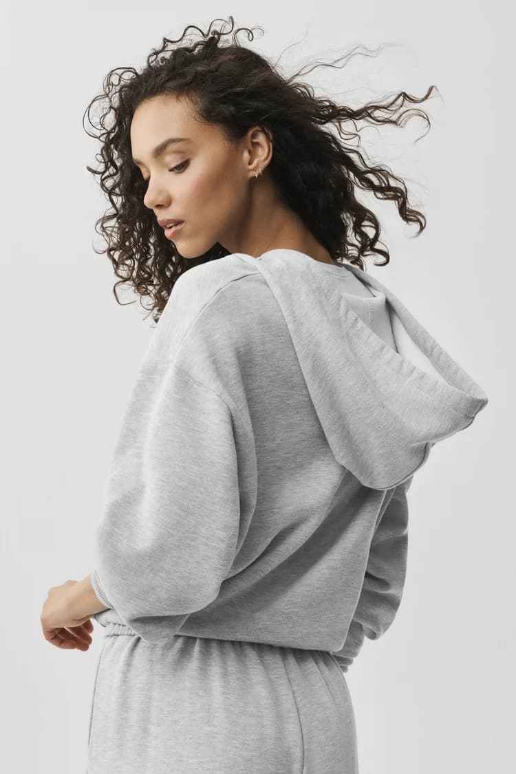 Accolade Full Zip Hoodie, Athletic Heather Grey