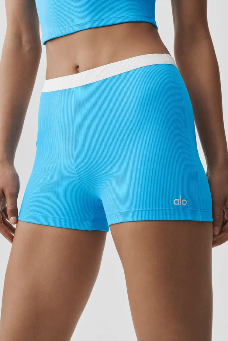 Шорти Goddess Ribbed High-Waist First Pick Short, Alo Yoga
