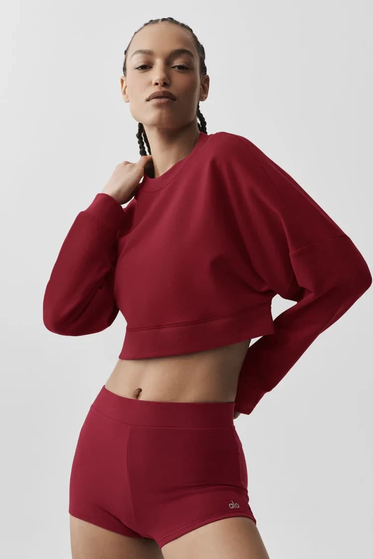 Світшот Cropped Sway Crew Neck Pullover, Alo Yoga