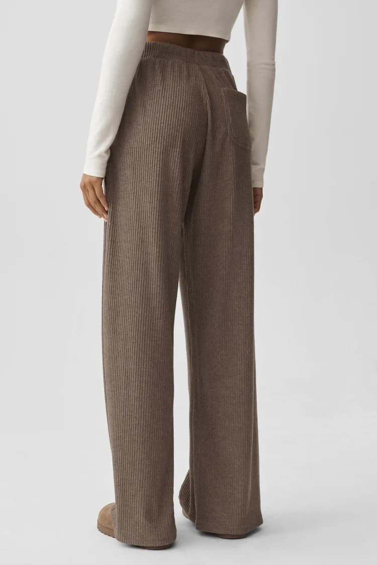Muse Wide Leg Pant, Java Brown Heather