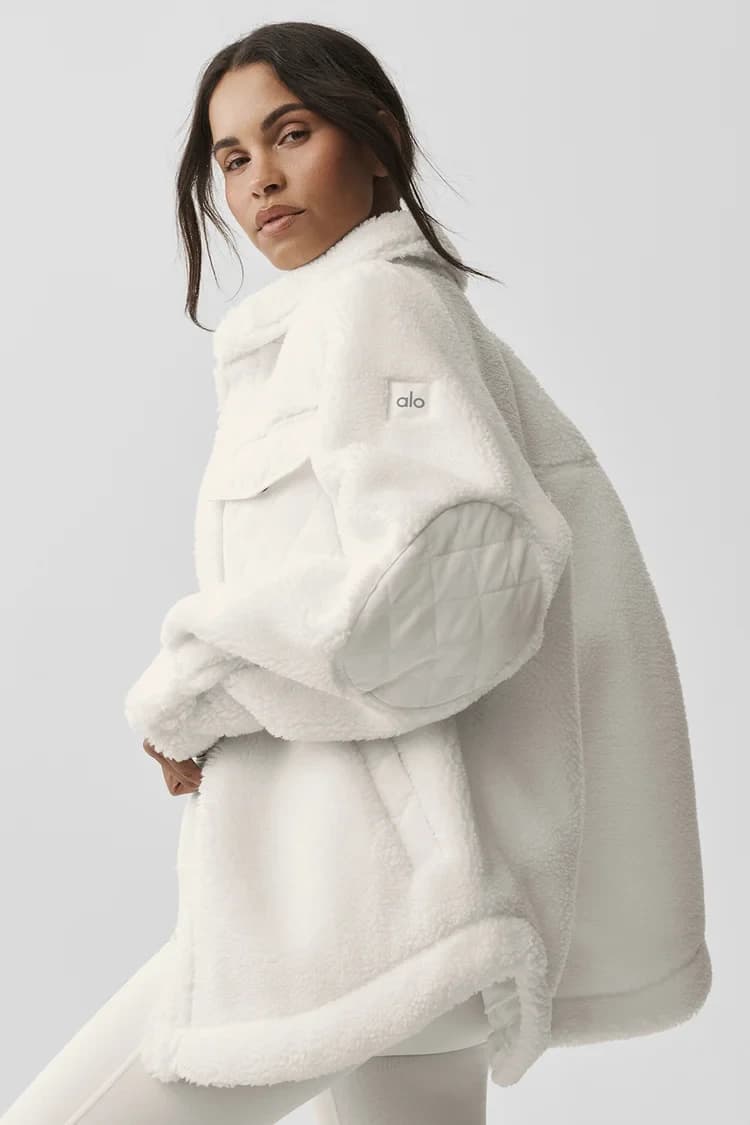 Куртка Sherpa Edge Shacket, Ivory