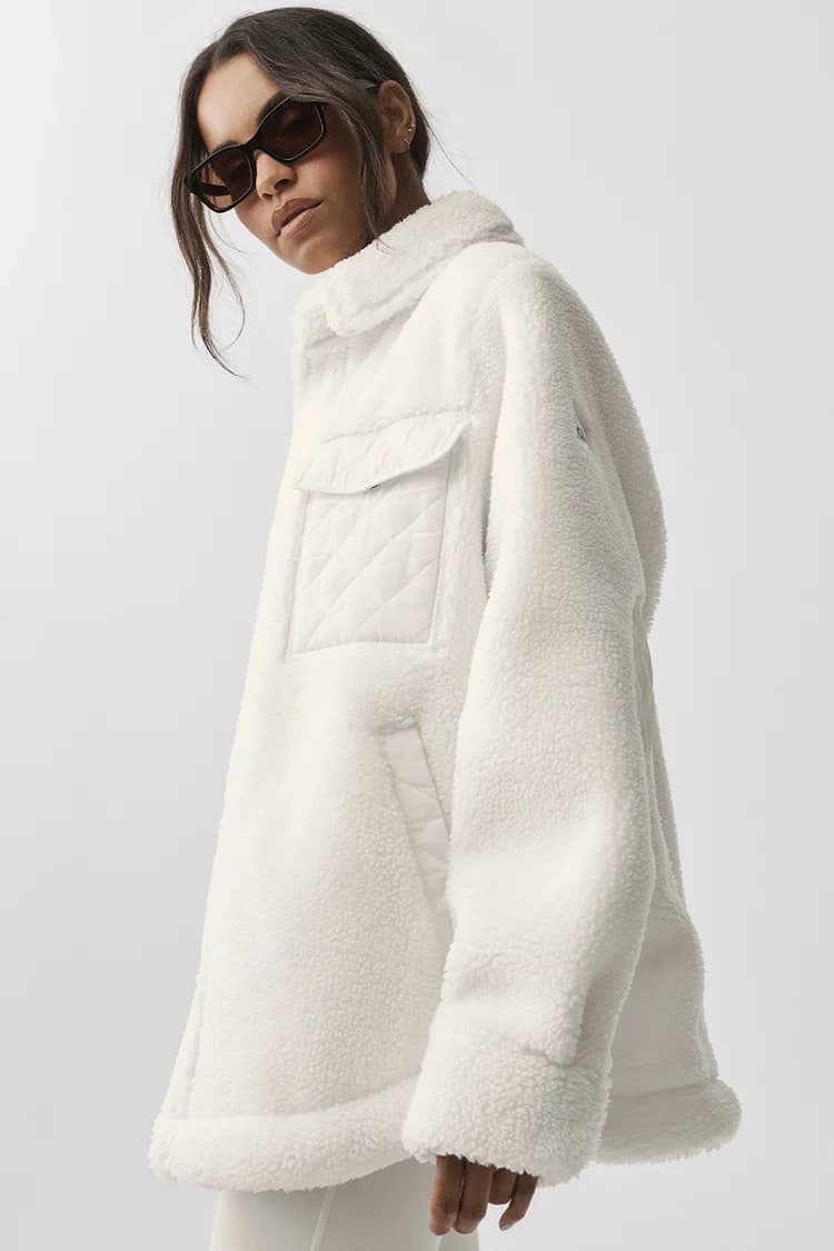 Куртка Sherpa Edge Shacket, Ivory