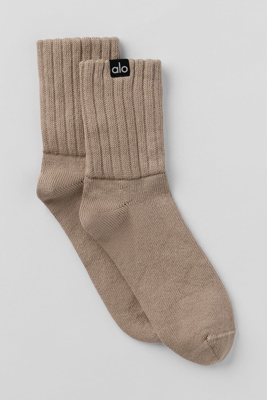 Unisex Half-Crew Scrunch Sock, Gravel