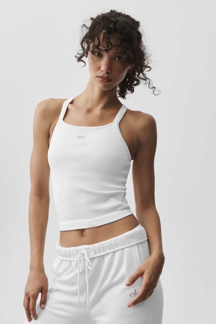 Майка-топ Seamless Ribbed Favorite Bra Tank, Alo Yoga
